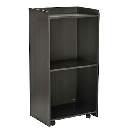 Adiroffice Mobile Hostess/Presentation Stand with Wheels ADI661-07-BLK
